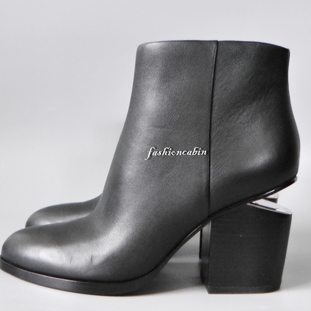 New Discontinued ALEXANDER WANG Gabi Ankle Booties, Black, EU 35.5